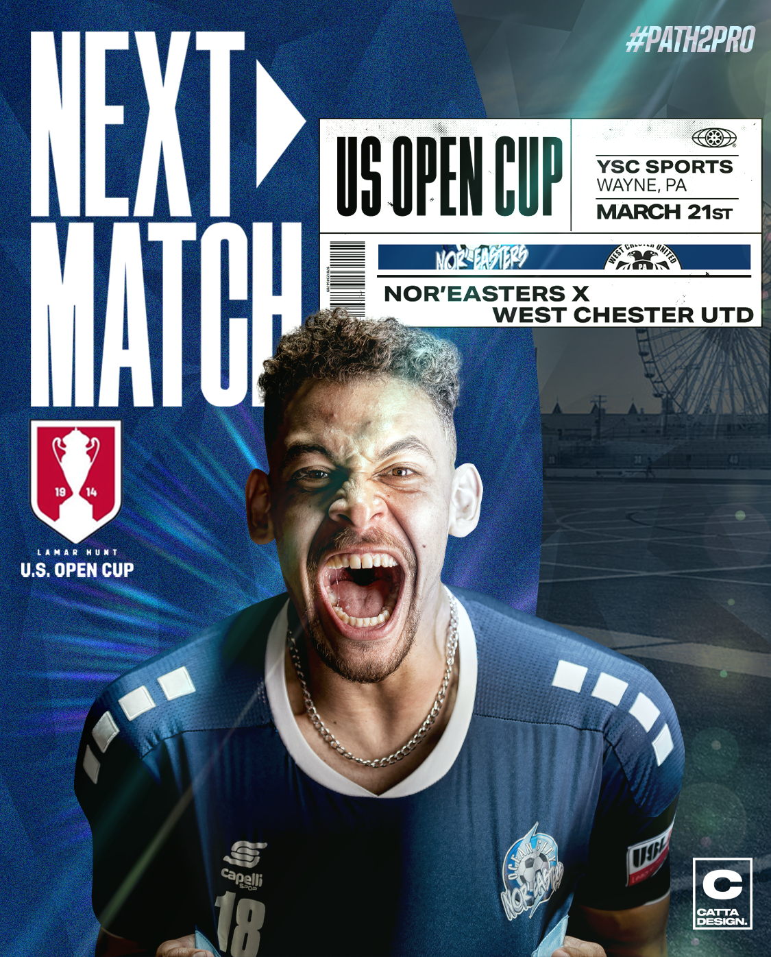 Nor'easters travel to West Chester United for opening match of 108th US Open Cup
