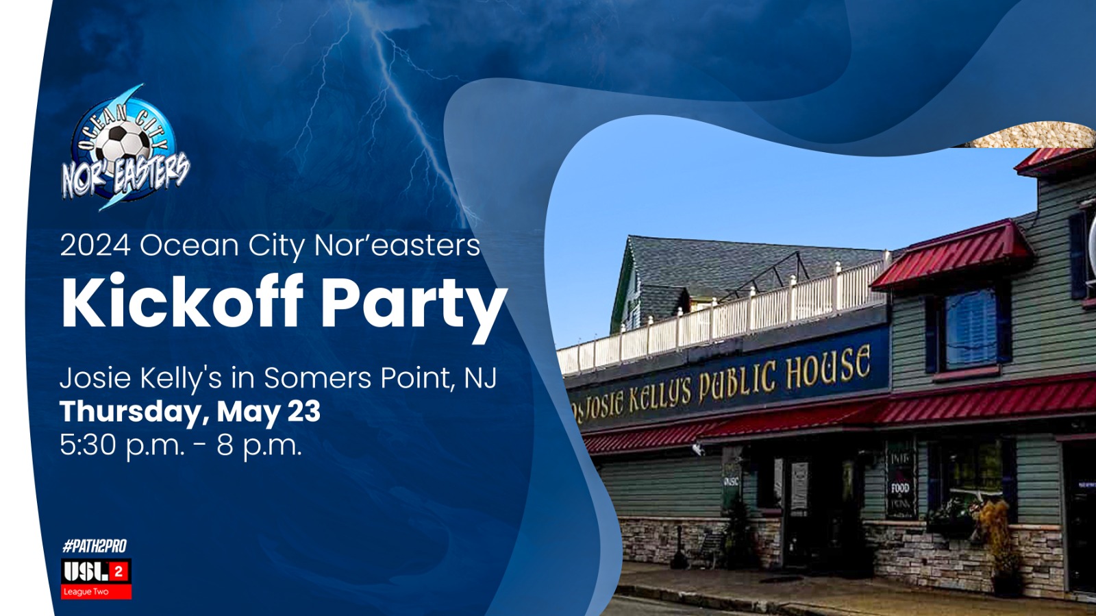 Mark your calendars: Join Nor'easters for 2024 kickoff party at Josie Kelly's