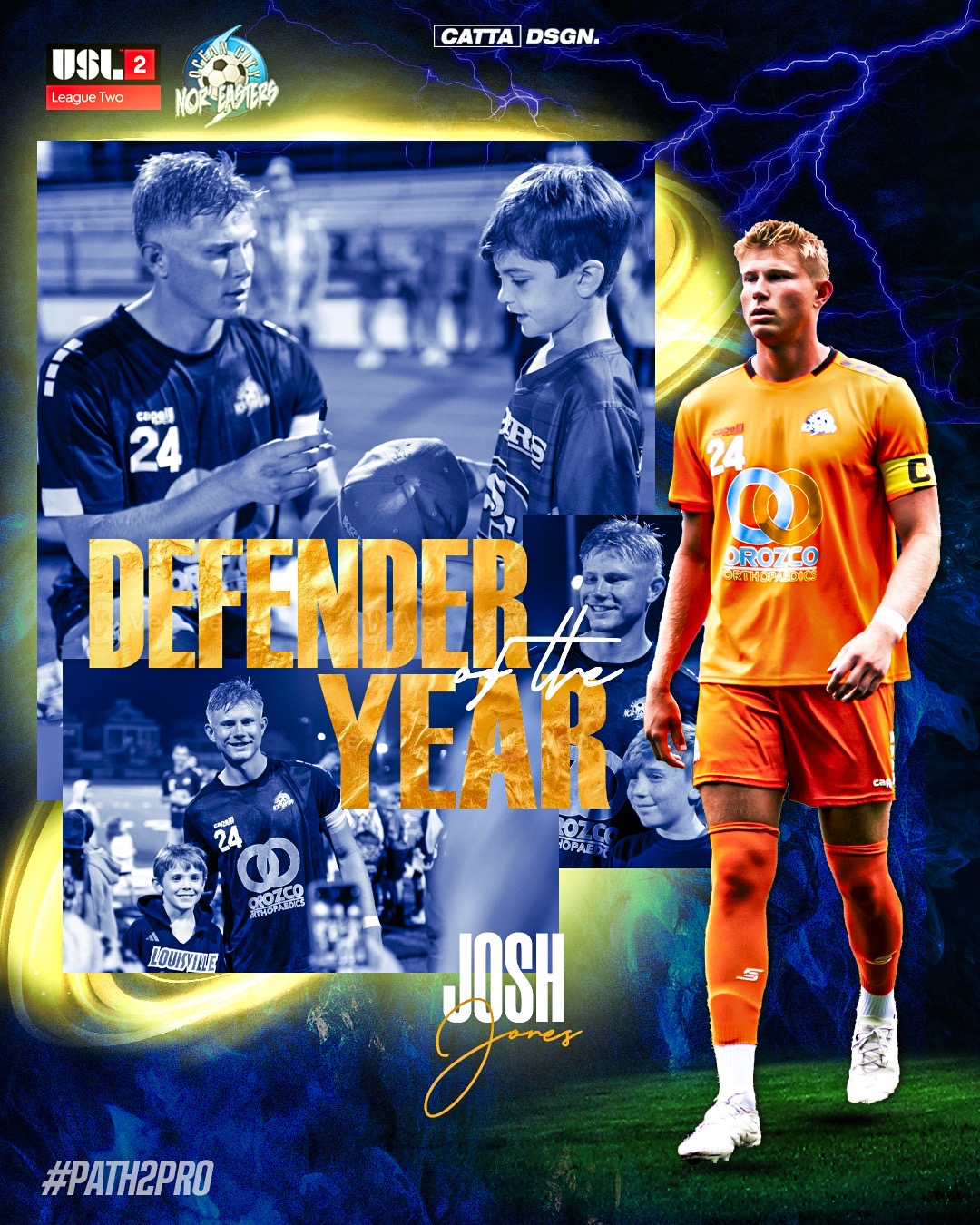 Josh Jones named USL-2 Defender of the Year